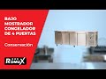 Vídeo: Bajo Mostrador de Congelación Acero Inoxidable 449 Litros 4 Puertas 225x60 cm Ventilado ®Romux