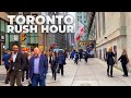 Largest City in Canada : Downtown Toronto Rush Hour Walk (October 2022)