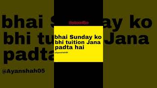 &quot;Bhai Sunday ko bhi padhai 😭🔥 Respect karlo isko!&quot; #shortsfeed #viral