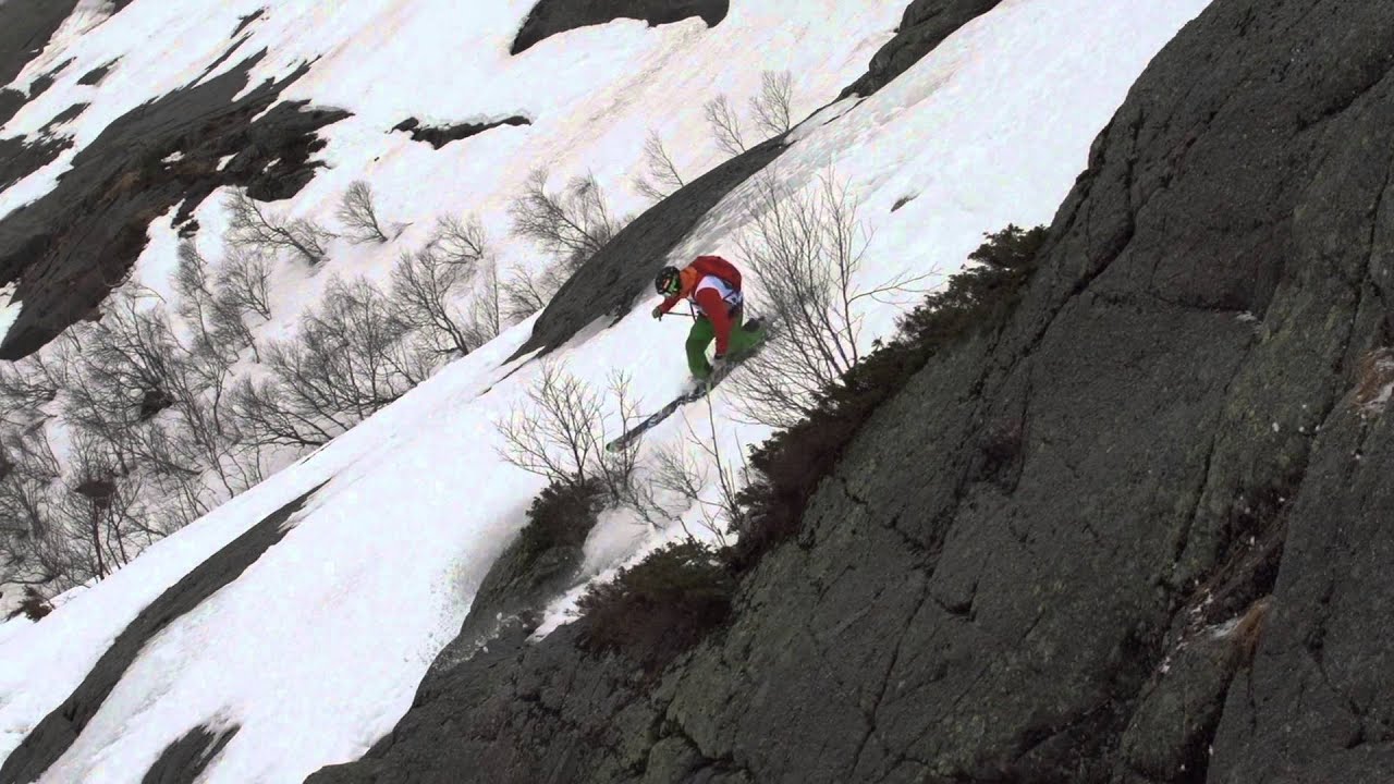 Sigurd Løvfall: 2nd free heel, Stavanger Freeride 2014 - YouTube