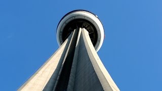 Going up 114 floors! OTIS high-rise scenic elevators @ CN Tower, Toronto, Canada