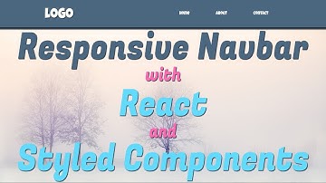 Responsive Navbar with React and Styled Components