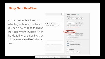 itslearning Assignments  - Step 3 - Deadlines & Homework Designation   GEM - BCSC