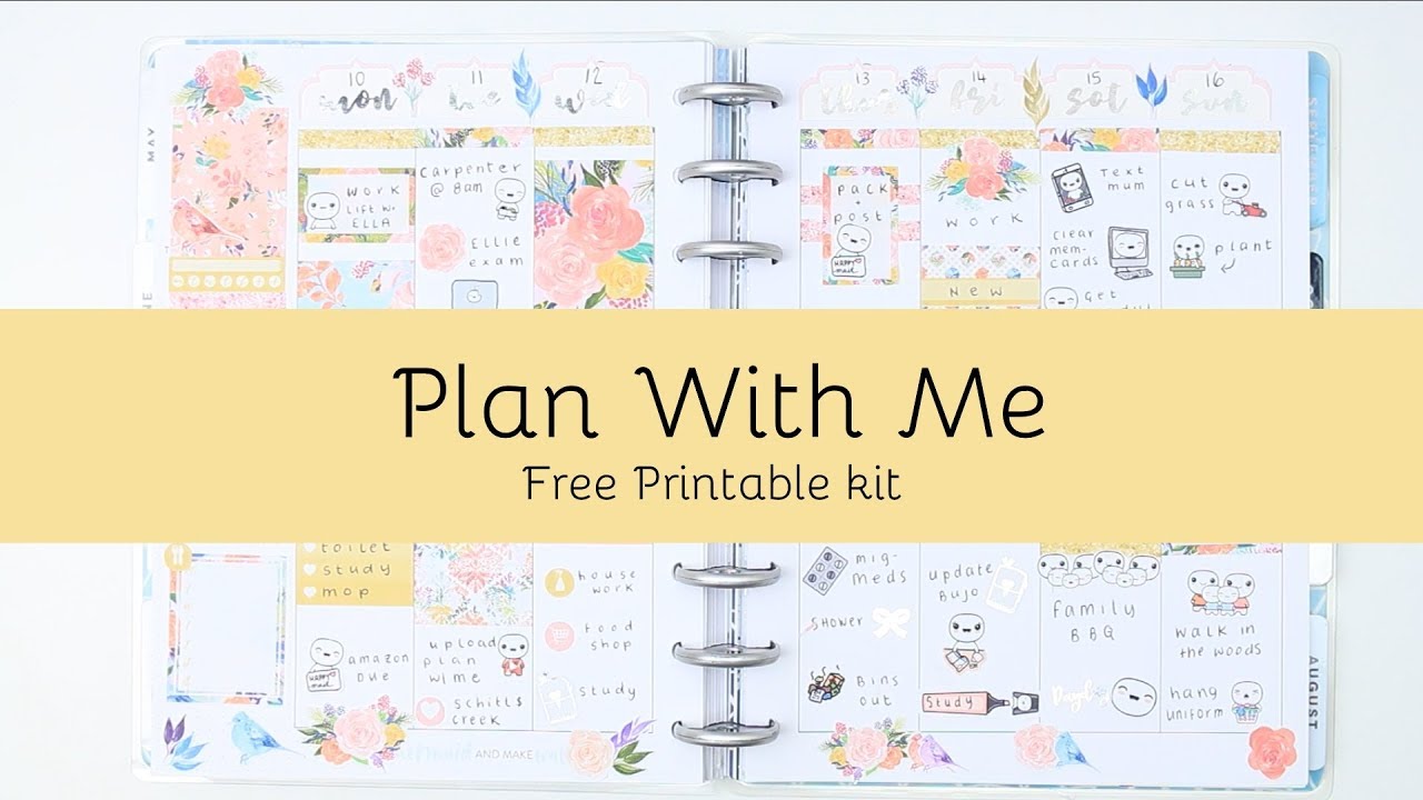 Free Printable planner stickers /Plan With Me / Planner Deli