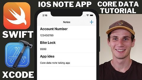 Note App Core Data Swift Xcode Tutorial