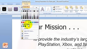 PowerPoint 2007, Exercise 24   Shape Fill