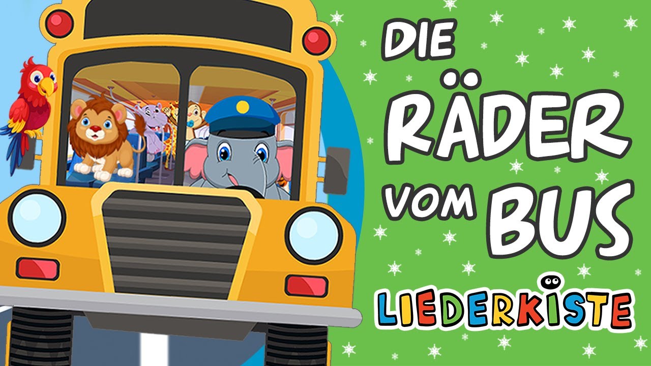 🏞️ Die Räder vom Bus || Kinderlieder zum Mitsingen und Bewegen