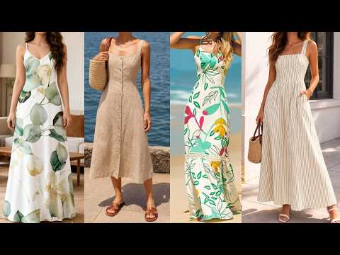 VESTIDOS LARGOS CASUALES de Moda  Tendencias Verano 2026 que Más se Llevarán
