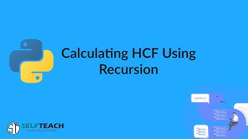 HCF of a number using Recursion Program | Python class 12 | Chapter 5 #5.6   #Recursion #HCF program