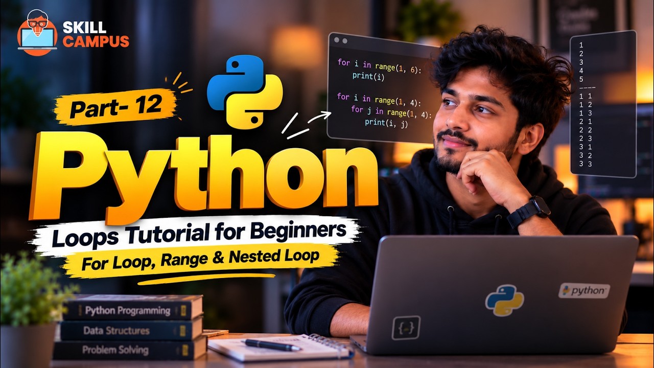 Python Loops Tutorial for Beginners | For Loop, Range & Nested Loop ...