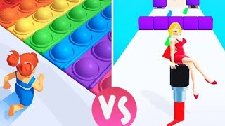 ✅Pop It Run 🆚️ Lipstick Stack Satisfying Mobile Games Playing  App Gameplay Pro Videos Relaxing screenshot 4