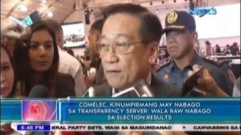 COMELEC confirms change in “script” of transparency server