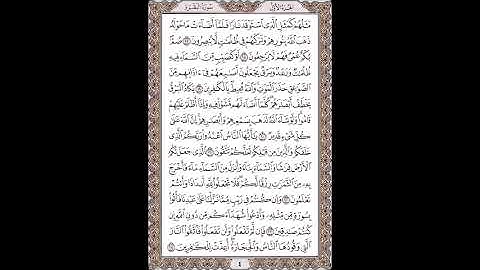 القرآن الكريم بصوت الشيخ سعد الغامدى صفحات  صفحة رقم ( 4 )