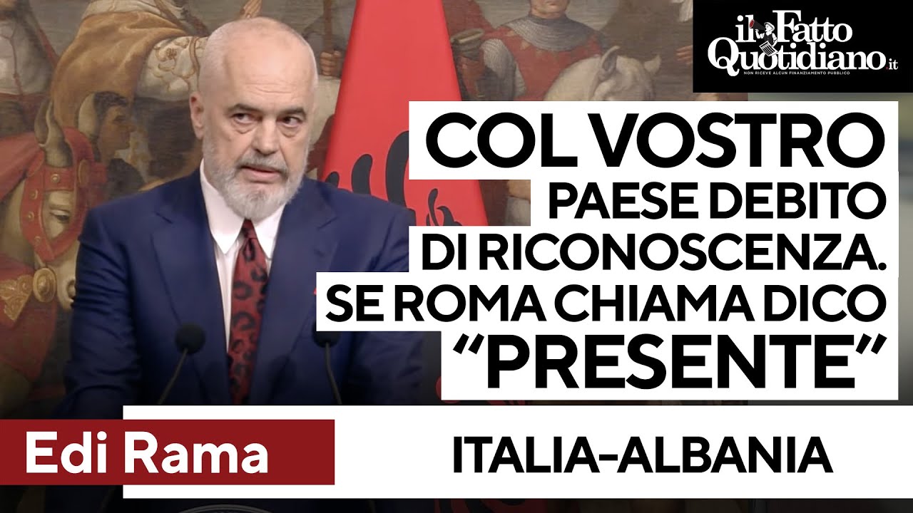 3mila migranti in Albania, Edi Rama: 
