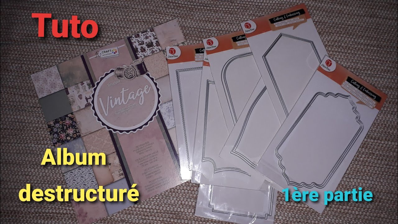 Album destructuré grands dies action /structure et reliure/1ère partie.