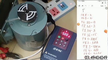 Hướng dẫn setup biến tần ENC EDS800 0.76KW cho motor cửa thang máy