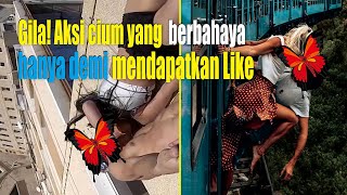 Gila Aksi Cium Dan Berbahaya Hanya Demi Like, Tidak Perlu Dicontoh