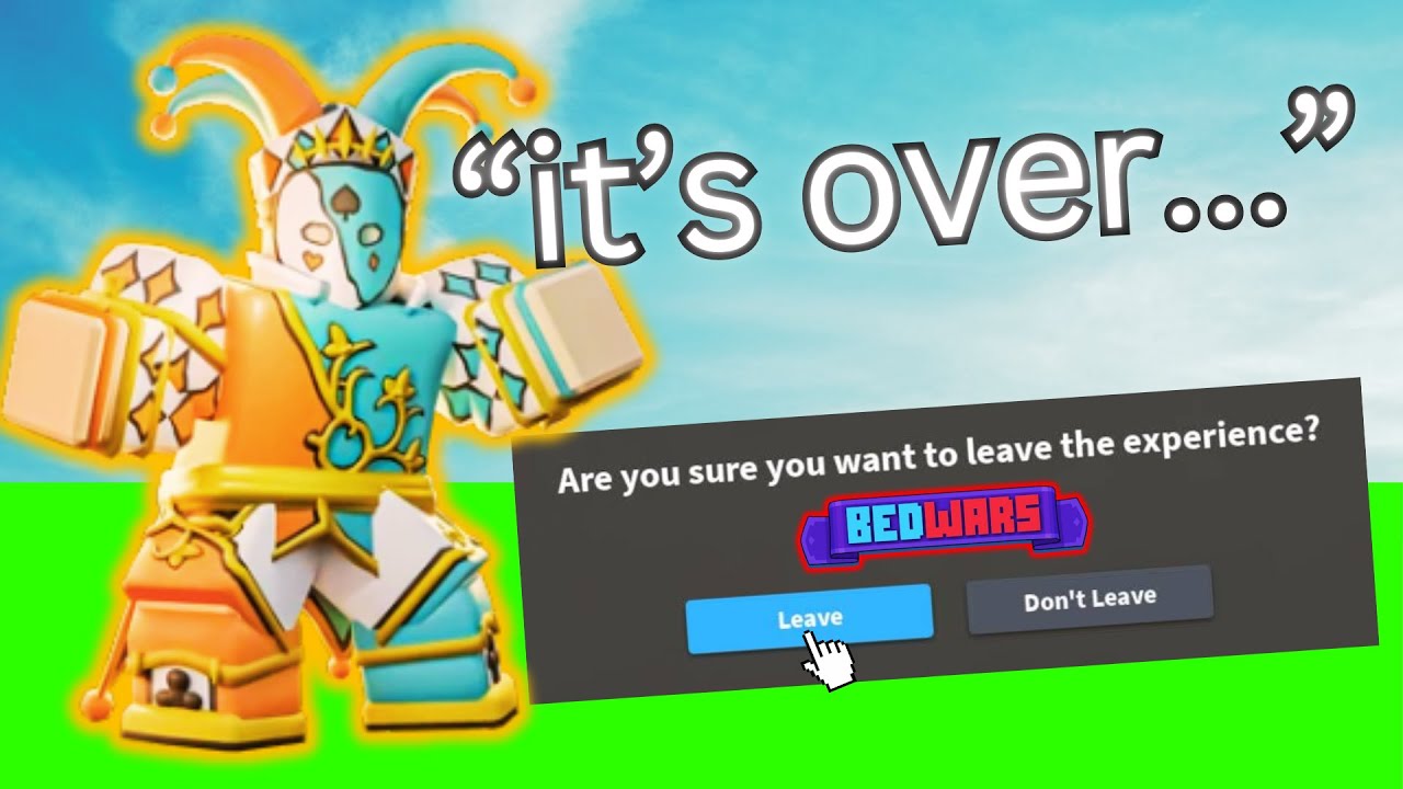quitting roblox bedwars after this fortuna kit fail... (INSANE RAGE)