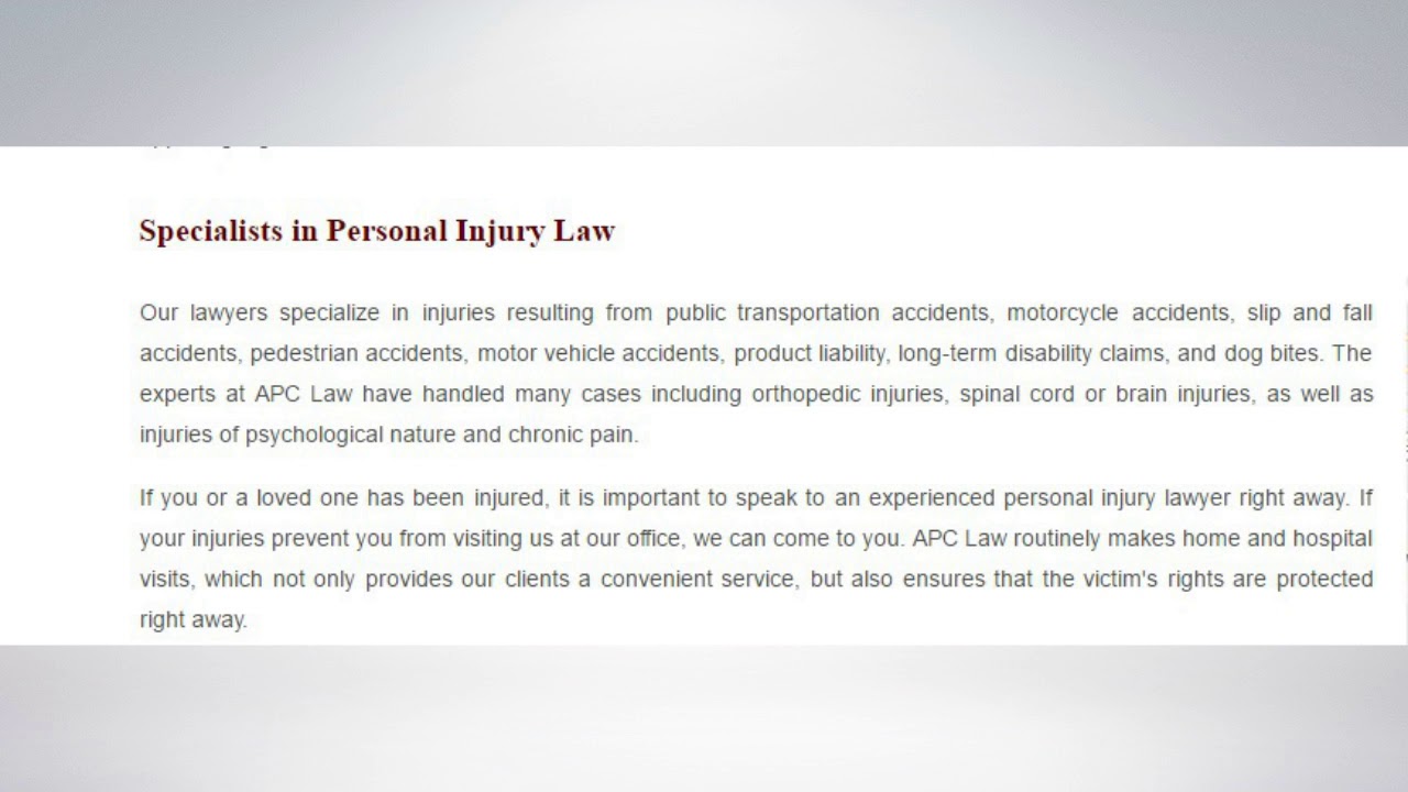 Accident Lawyers in Brantford ON APC Personal Injury Lawyer YouTube