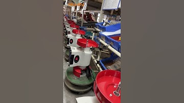 The Assembly line of the Allwin 8″ Low Speed Bench Grinder with High quality WA wheels 🤩