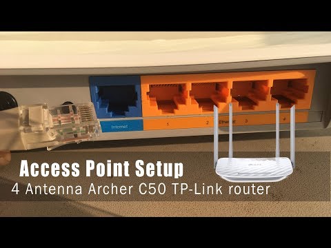 Configuration du mode point d'accès sur l'antenne TP-Link 4 - Archer C50