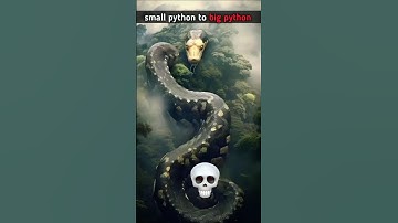 small python 😬 transformation to big python 💀#skull #shorts