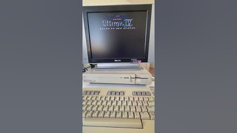 C128-VDC showing EGA Ultima 4 Intro WIP #c128 #ultima #programming #commodore