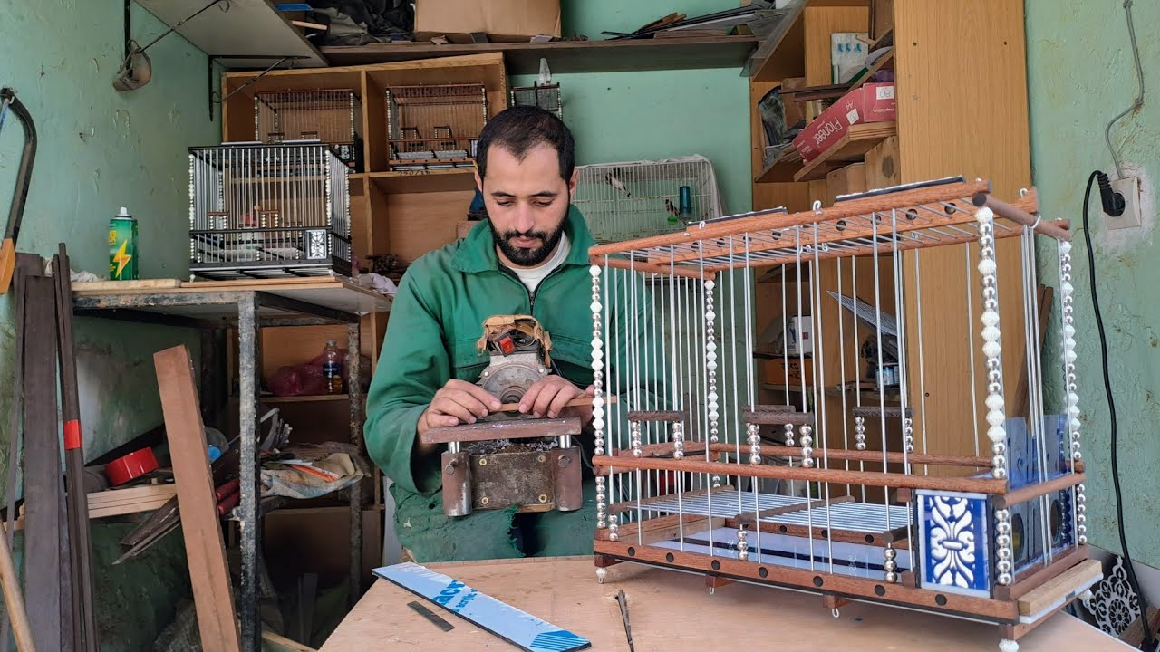 كفاش كتصيبو اجمل الاقفاص مع الحريفي والفنان الأخ محمد بمدينة الدار البيضاء مع تعلم طريقة صنع الاقفاص