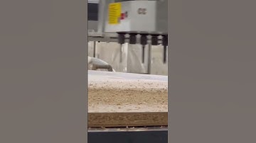 ATC cnc nesting machine. Drilling head with 9 tools #cnctechnology #machine #woodworking #factory