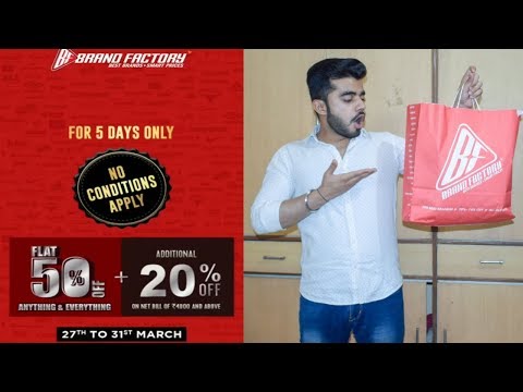 Flat 70 % Discount On Branded Products | Brand Factory Shopping Haul | 200 Best Brands