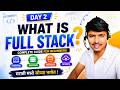 What is Full Stack Development? | Frontend vs Backend vs Database Explained in Marathi | Day 2#java