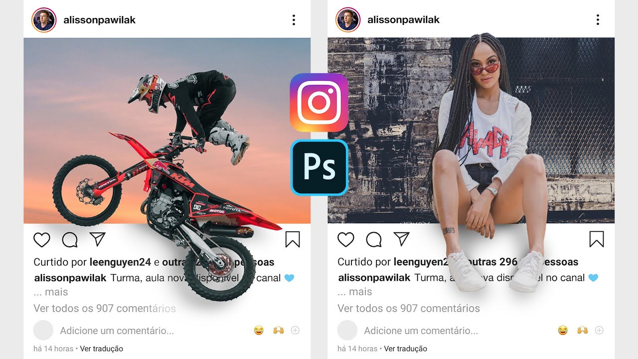 Foto 3D no Feed do Instagram - Tutorial de Photoshop - YouTube