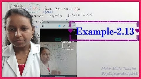 TN 11th Maths|Chapter-2|EXAMPLE(எடுத்துக்காட்டு)-2.13| #MalarMathsTutorial