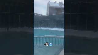 -15 Derece Hava Da Havuza Girdik