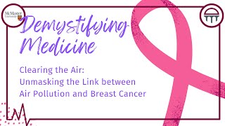 Clearing the Air: Unmasking the Link Between Air Pollution and Breast Cancer by Demystifying Medicine McMaster 44 views 8 days ago 5 minutes, 44 seconds