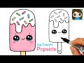How to draw an ice cream popsicle easy