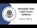 Karnataka State Legal Service Authority Recruitment 2026 || Section officer post Apply 🔥|| Details
