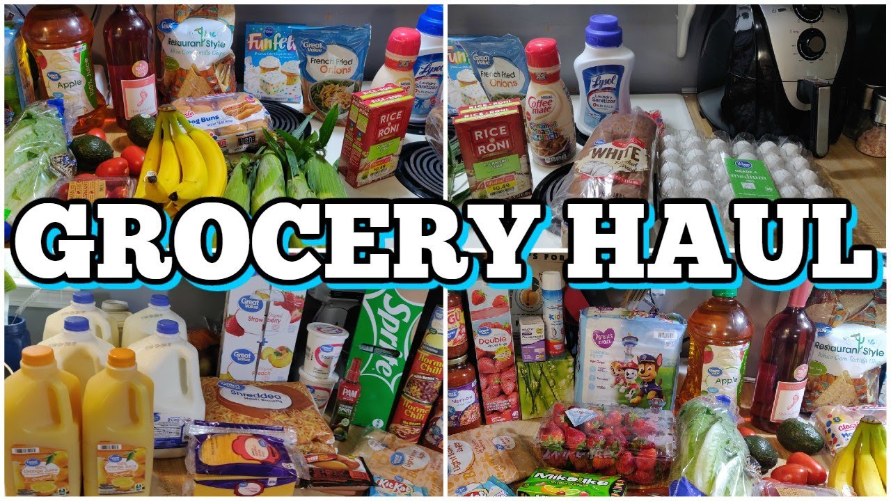 110 Walmart & Kroger Grocery Haul & Meal Plan YouTube