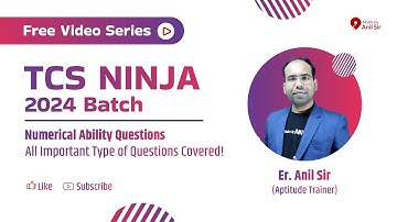 TCS Ninja Numerical Ability Questions | Last Minute Preparation | TCS NQT by Anil Sir