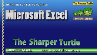 Microsoft Excel - How to track down errors with audit tools