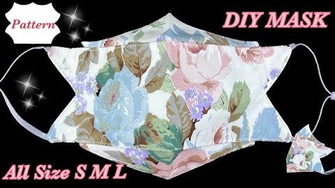 Breathable Design! Face MASK 3  Layers All size S M L | Easy Pattern NO FOG ON GLASSES