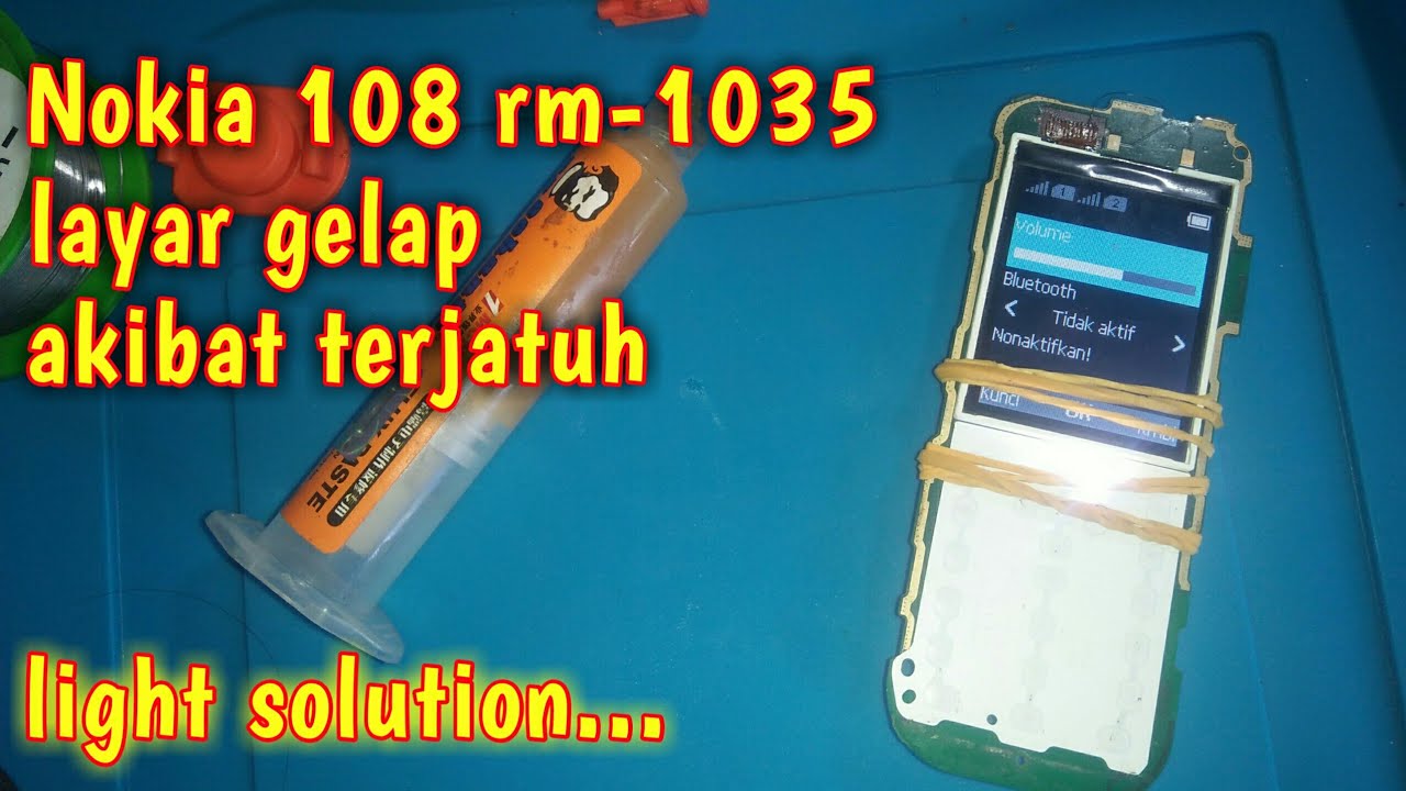 Trik Jumper Lampu Lcd Nokia 108 Rm 1035 Light Solution Youtube
