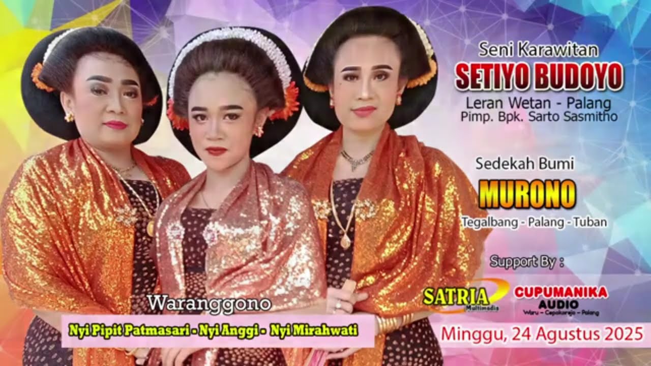 Gebyar Langen Tayub Malam Sedekah Bumi SUMUR MURONO DS TEGALBANG Kec PALANG Kab TUBAN 24 Ags 2025