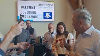 Governor Ned Lamont visits two CT towns at the center of a growing solar farm dispute
