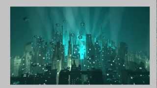 Bryce 10 minute scene - underwater city effect - made even more underwatery - by David Brinnen