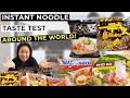 TRYING INSTANT RAMEN NOODLES AROUND THE WORLD! How to Make Easy Yakisoba, Instant Pho, Laksa Recipe