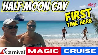 HALF MOON CAY  Our FIRST Visit | Carnival Magic Cruise Vlog