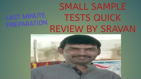 SMALL SAMPLES IN TELUGU ALL TESTS (t, F, CHI-SQUARE)