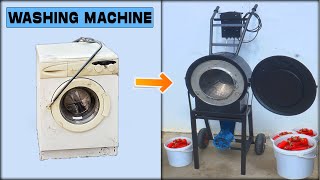 DO NOT THROW THE OLD WASHING MACHINE  * awesome idea * NEVER SEEN BEFORE!