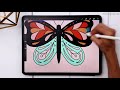 Create a Colorful Butterfly in Procreate